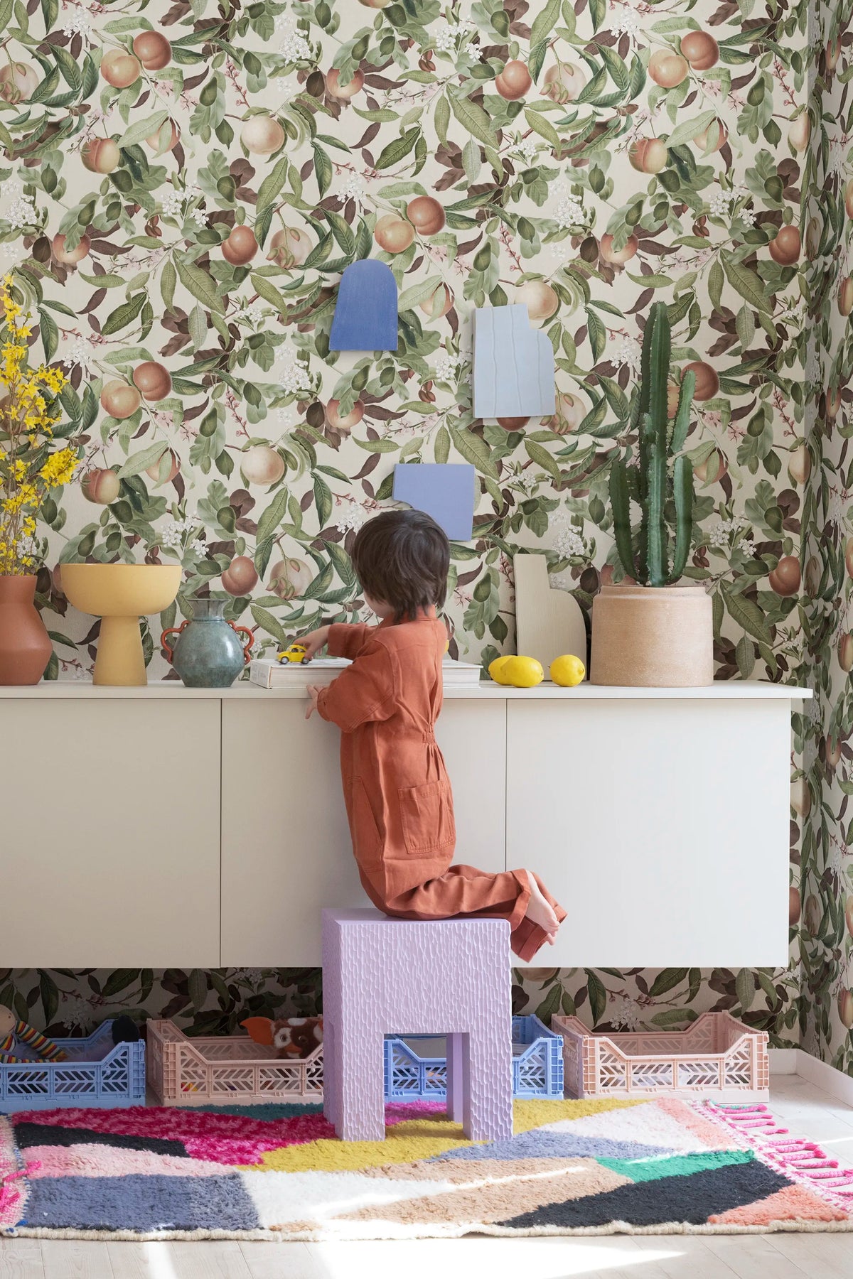 Peach Valley, Sand Mural Wallpaper - room preview 03