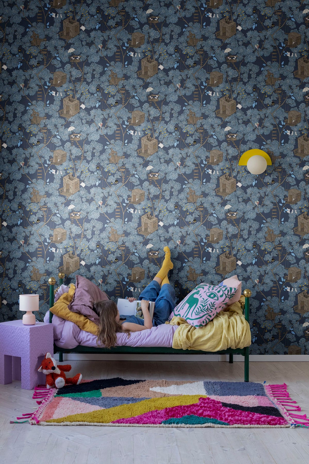 Treehouse, Night Mural Wallpaper - room preview 03