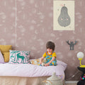 Planetarium, Pink Mural Wallpaper - room preview 03