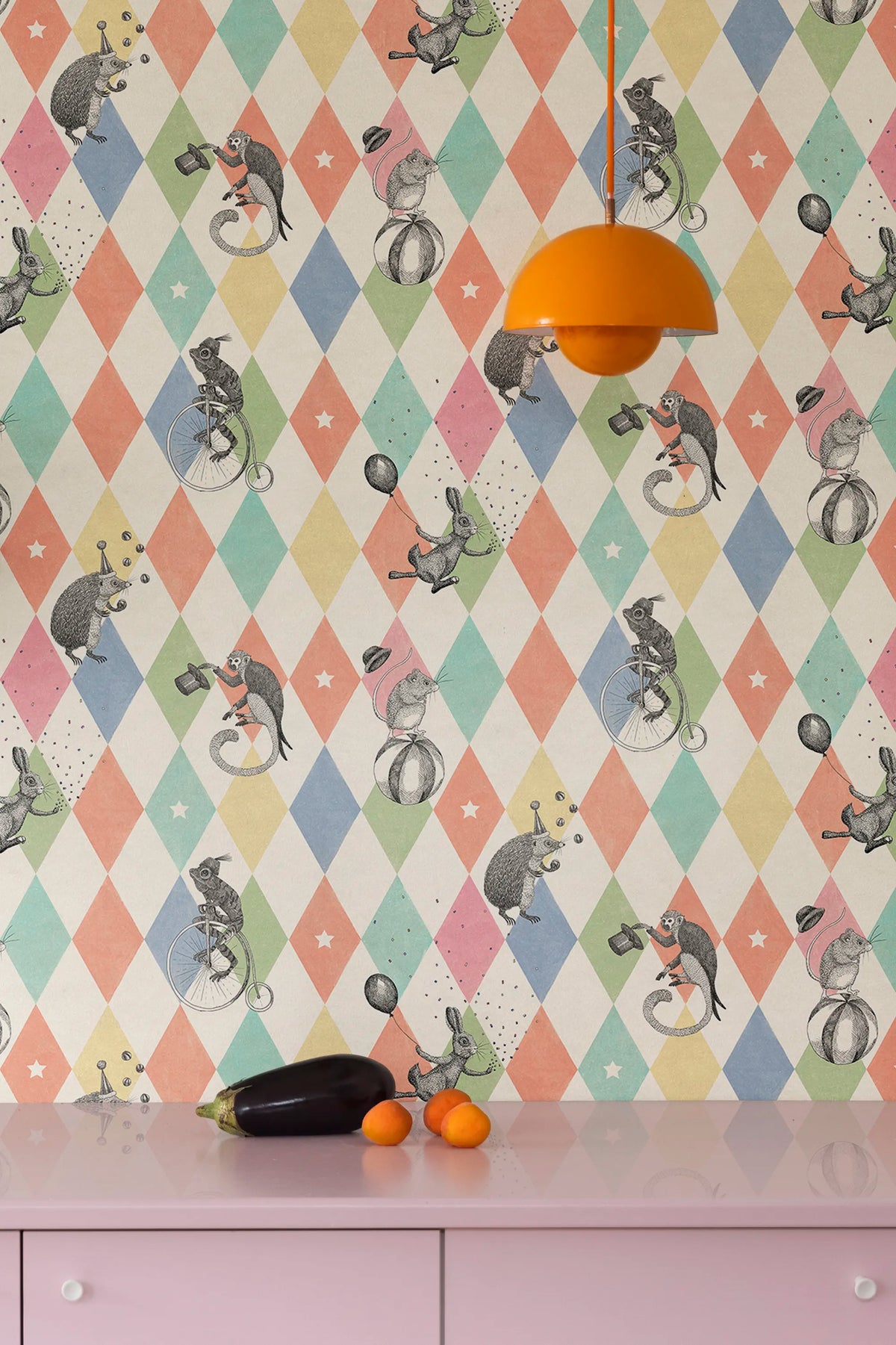 Circus Corner, Rainbow Mural Wallpaper - room preview 03