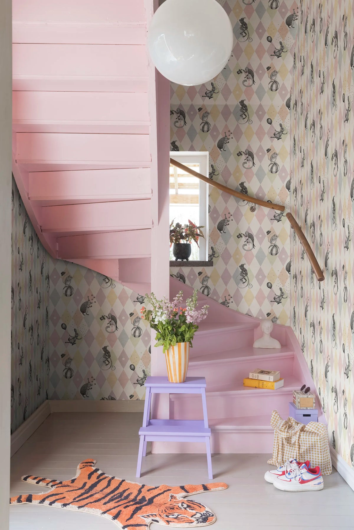 Circus Corner Pastel Mural Wallpaper - room preview 03