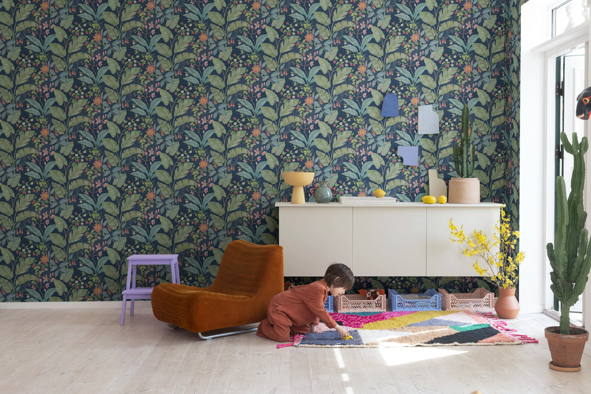 Strawberry Lane, Night Mural Wallpaper - room preview 03