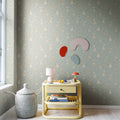 Bunny Field, Mint Mural Wallpaper - room preview 03