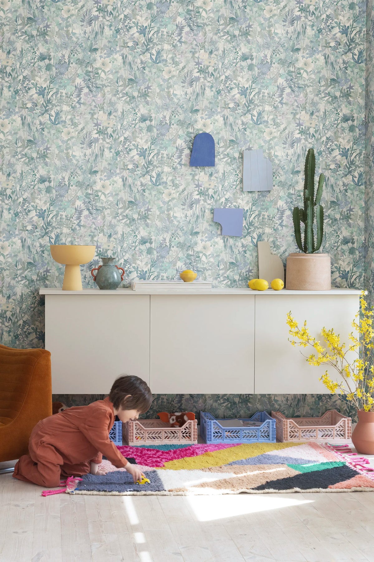 Poppy Meadow, Sky Mural Wallpaper - room preview 03