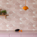 Happy Clouds, Pink Mural Wallpaper - room preview 03