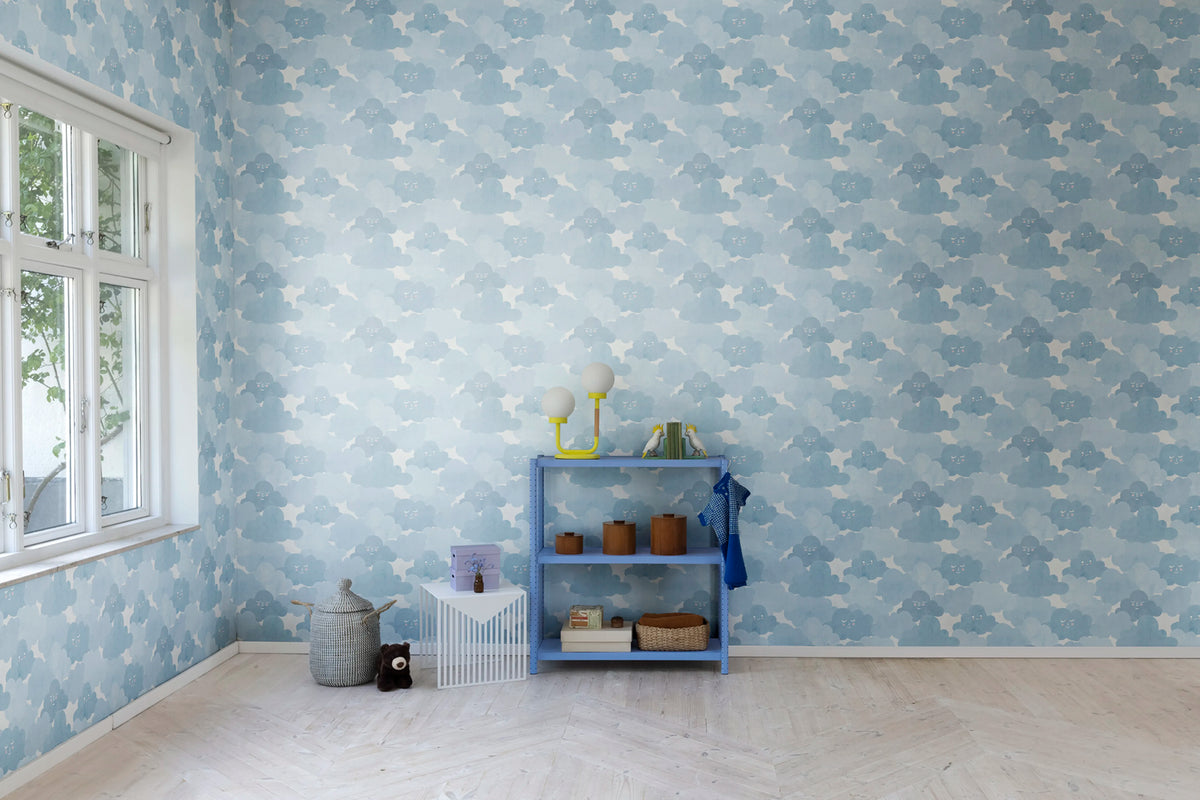 Happy Clouds, Sky Mural Wallpaper - room preview 03