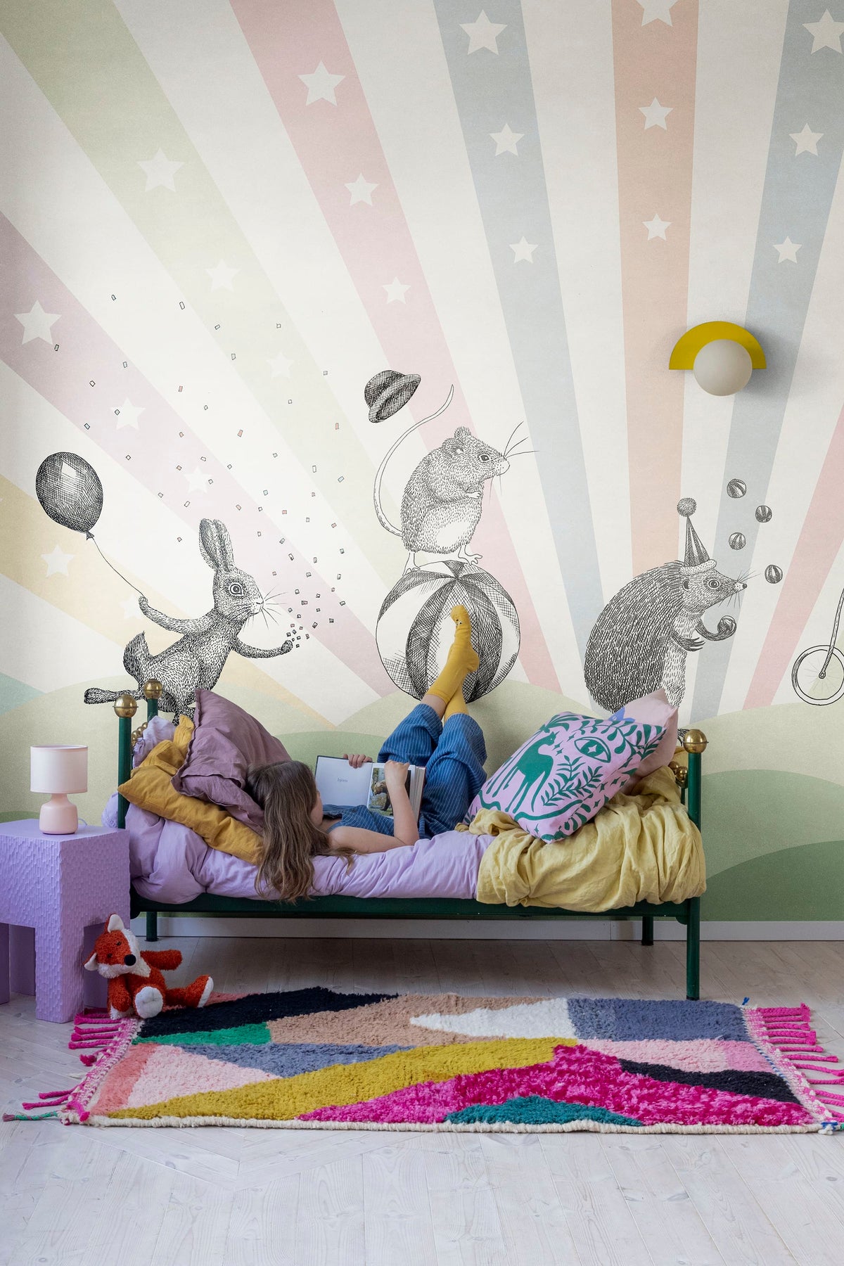 Circus Pastel Mural Wallpaper - room preview 03
