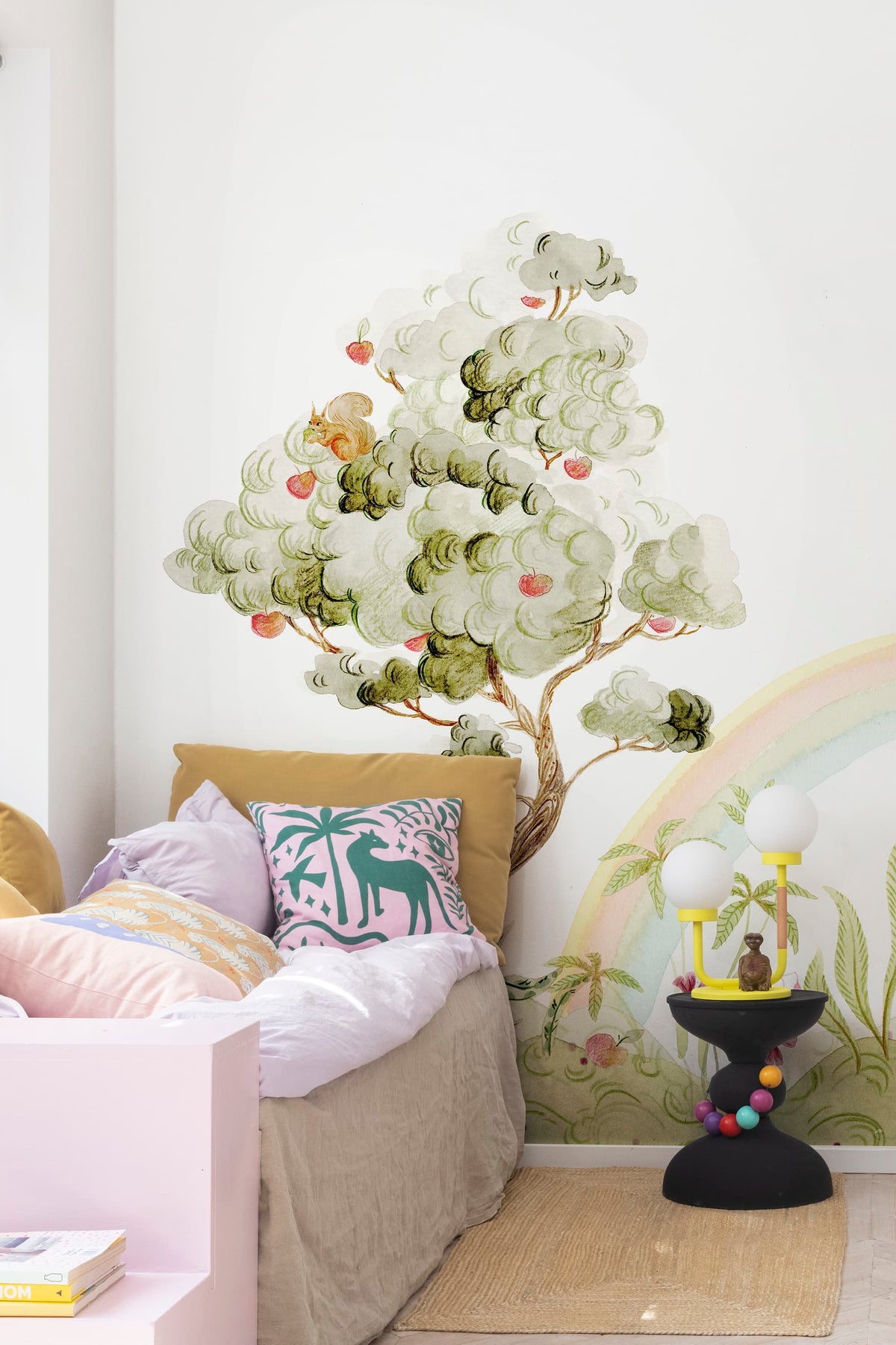 Unicorn Dream, Rainbow Mural Wallpaper - room preview 03
