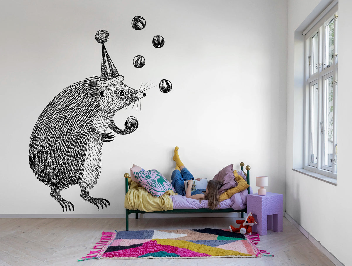 Circus Animal, Iggy Mural Wallpaper - room preview 03