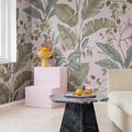 Strawberry Field, Pink Mural Wallpaper - room preview 03