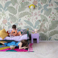 Strawberry Field, Ivory Mural Wallpaper - room preview 03