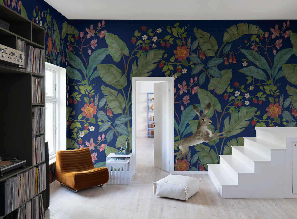 Strawberry Field, Night Mural Wallpaper - room preview 03