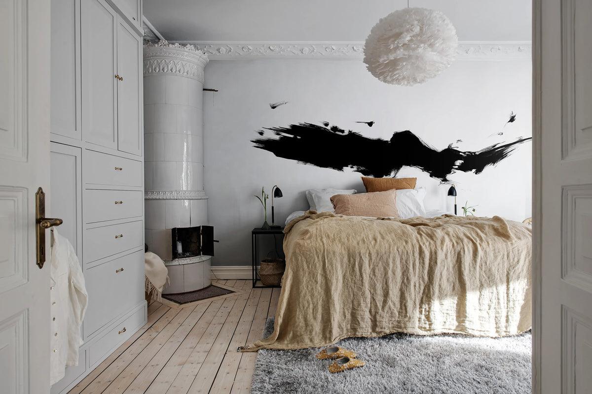 Focus, Graphite Mural Wallpaper - room preview 03