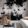 Structure, Graphite Mural Wallpaper - room preview 03