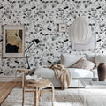 Fala Bozetto, Graphite Mural Wallpaper - room preview 03