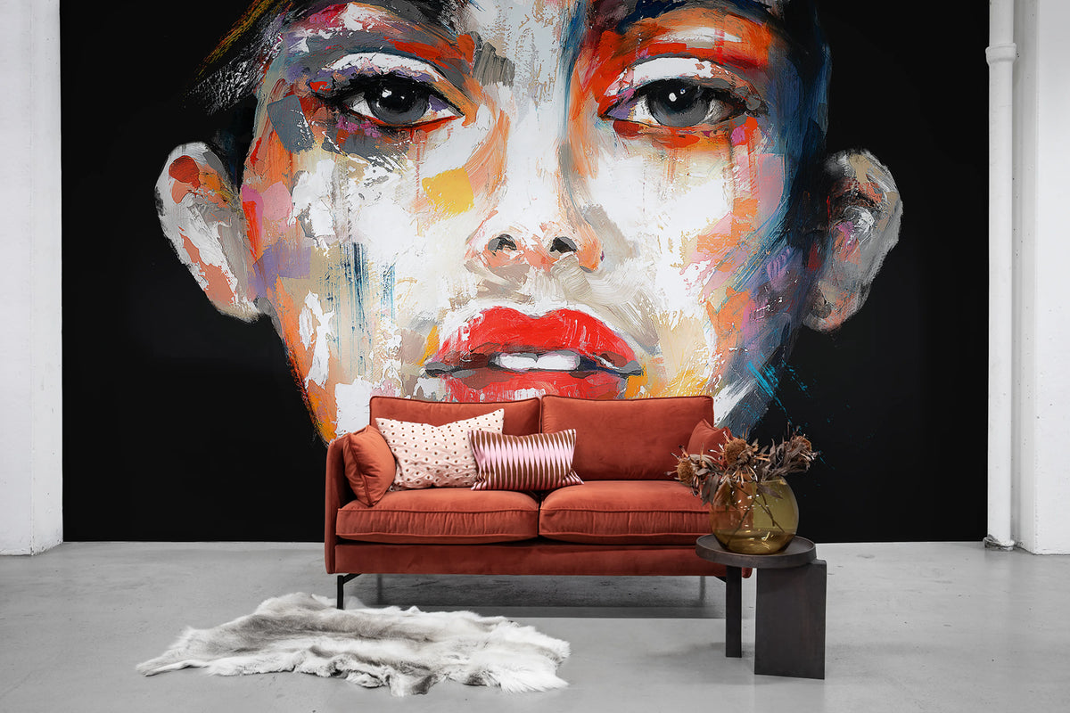Niko, Black Cherry Mural Wallpaper - room preview 03