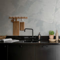 Brush, Light Blue Mural Wallpaper - room preview 03