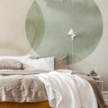 Eclipse, Beige Green Mural Wallpaper - room preview 03