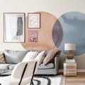 Eclipse, Red Blue Mural Wallpaper - room preview 03