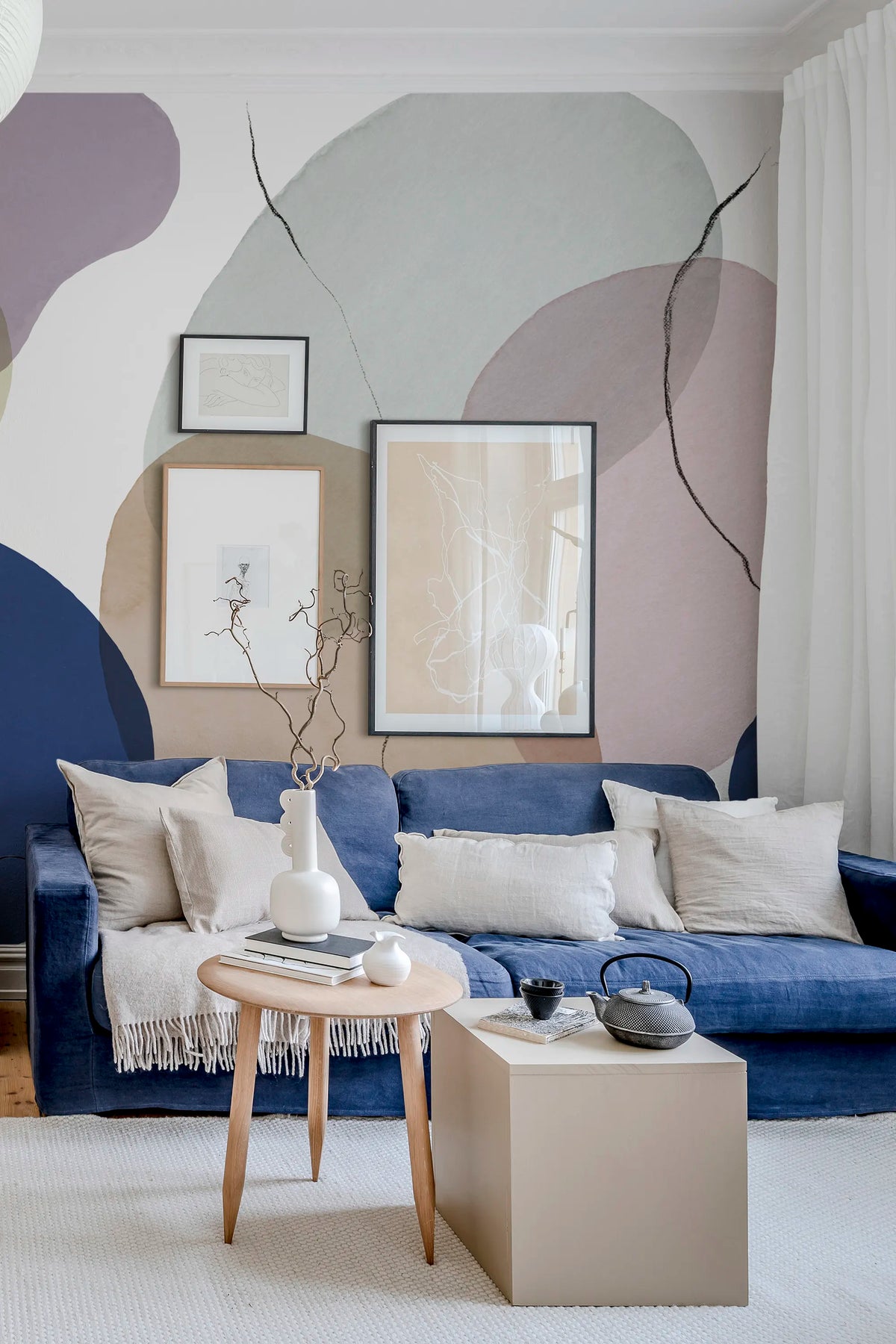 Floating, Playful Mural Wallpaper - room preview 03