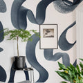 Waves, Ink Mural Wallpaper - room preview 03
