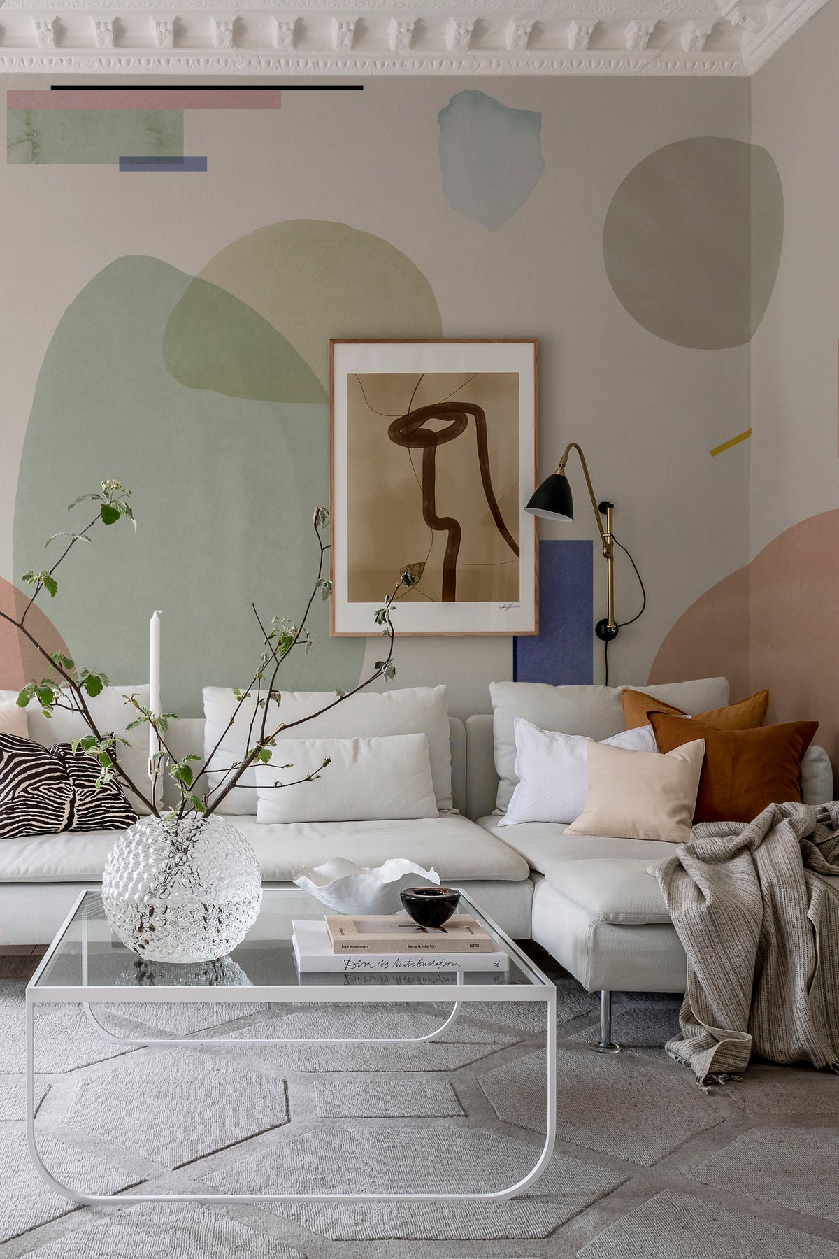 Geometry, Pastel Mural Wallpaper - room preview 03