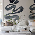 Stroke Ink Mural Wallpaper - room preview 03