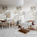 Stroke Sand Mural Wallpaper - room preview 03