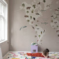 Animal World, Pastel Pink Mural Wallpaper - room preview 03