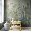 Playfull Cactus, Summer Mural Wallpaper - room preview 03
