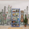 Playfull Cactus, Ivory Mural Wallpaper - room preview 03