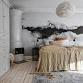 River, Graphite Mural Wallpaper - room preview 03