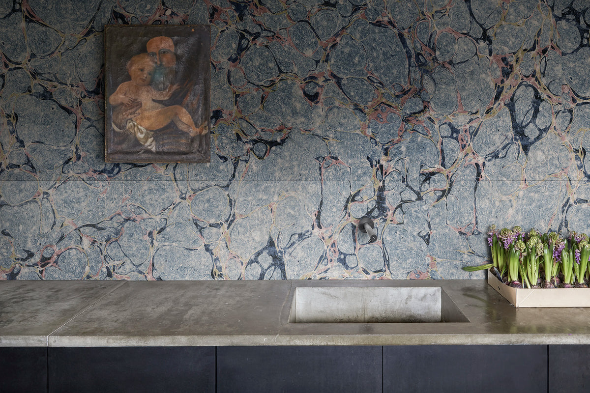 Romberg, Lightblue Mural Wallpaper - room preview 03
