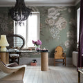 Efraim, Soft Green Mural Wallpaper - room preview 03