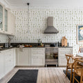 Floral Alphabet Mini English Mural Wallpaper - room preview 03