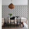 Tie Dye Kaleidoscope, Dark Blue Mural Wallpaper - room preview 03