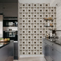 Tie Dye Kaleidoscope, Brown Mural Wallpaper - room preview 03