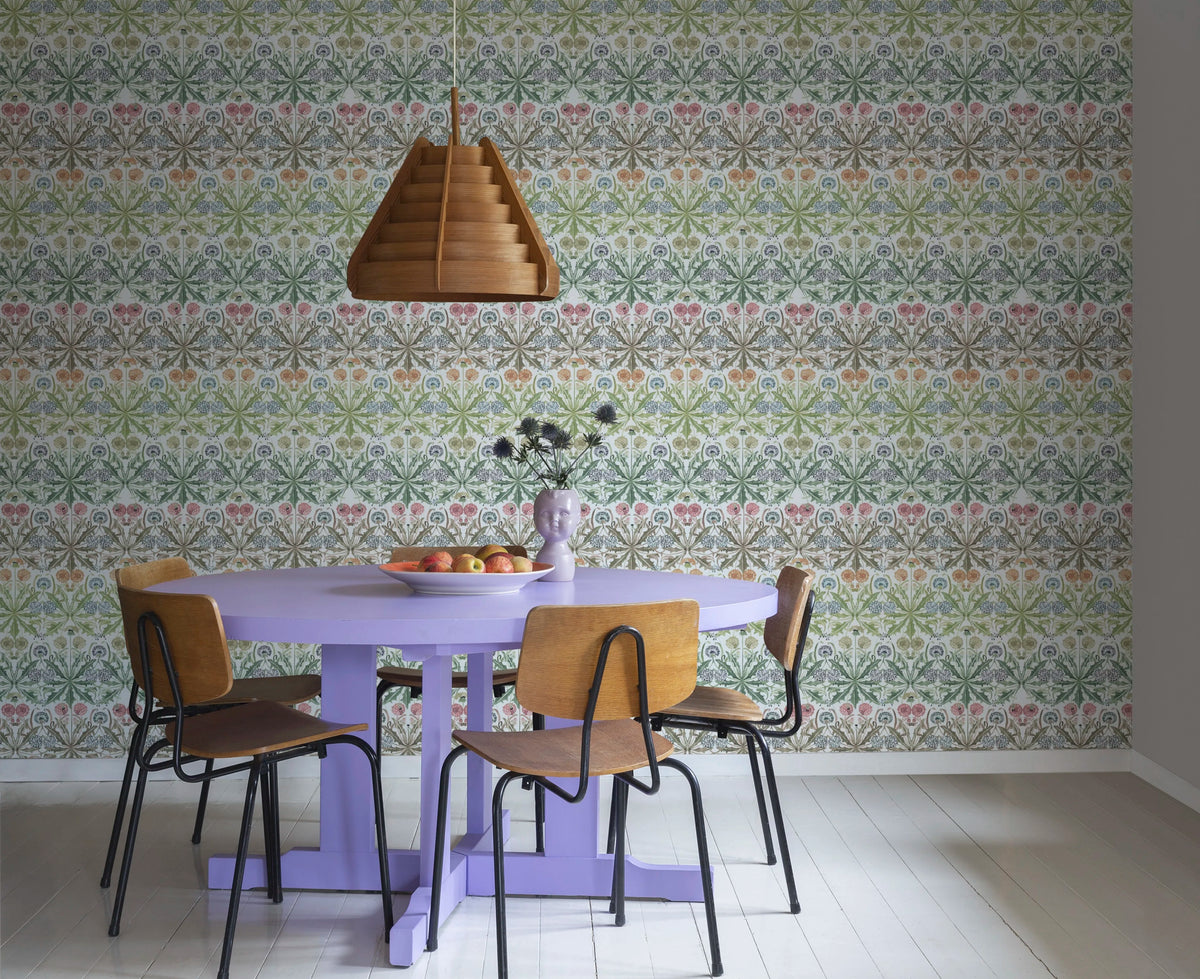 Dear Little Dandelion, Rainbow Mural Wallpaper - room preview 03