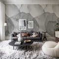 Petals, Graphite Mural Wallpaper - room preview 03
