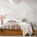 Opulence Lines, Gray Mural Wallpaper - room preview 03