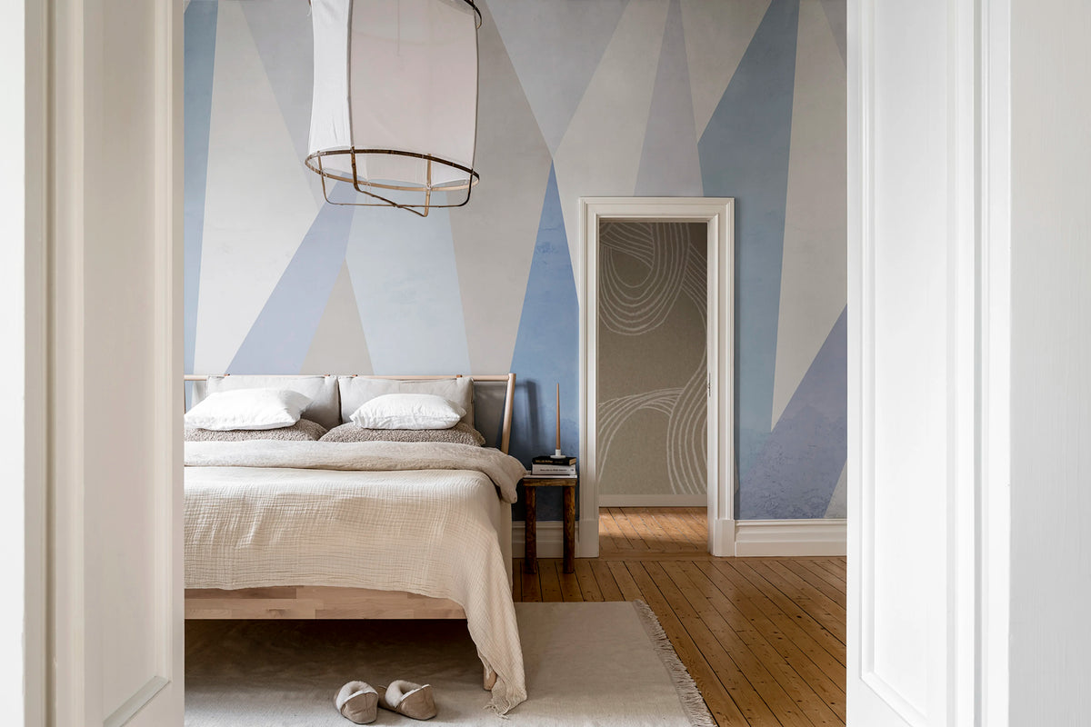 Crystal, Lilac Mural Wallpaper - room preview 03