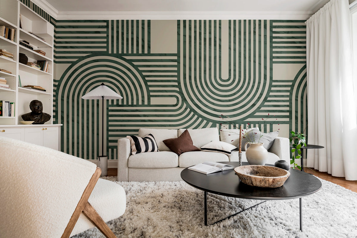 Twine, Moss Mural Wallpaper - room preview 03