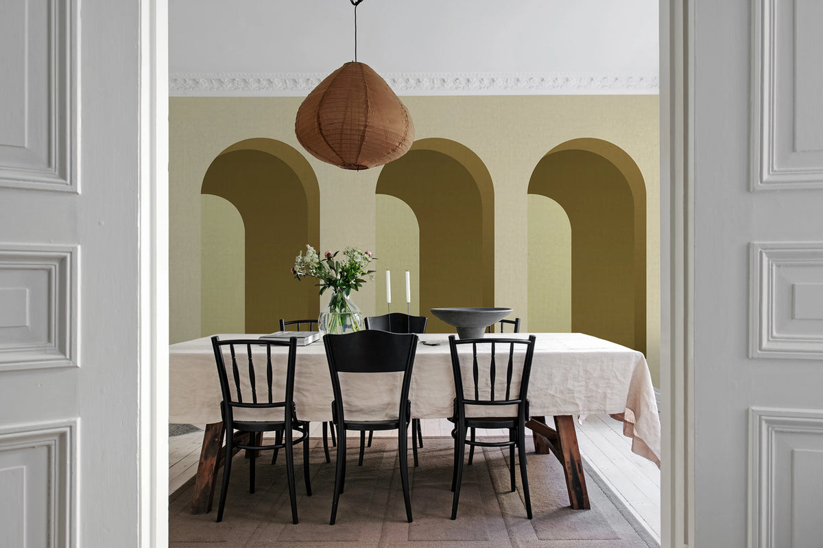 Arch, Saffron Mural Wallpaper - room preview 03