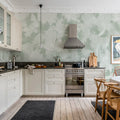 Brush, Green Mural Wallpaper - room preview 03