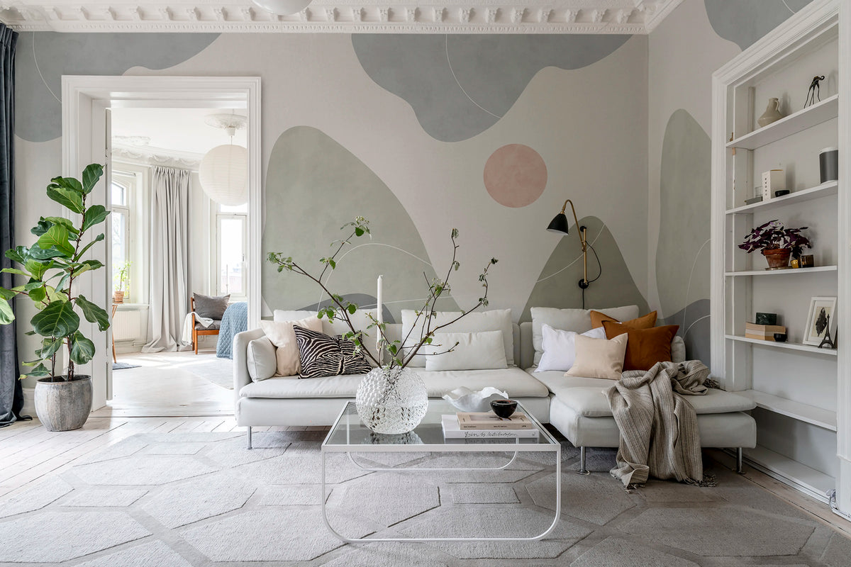 Terrain, Green Mural Wallpaper - room preview 03