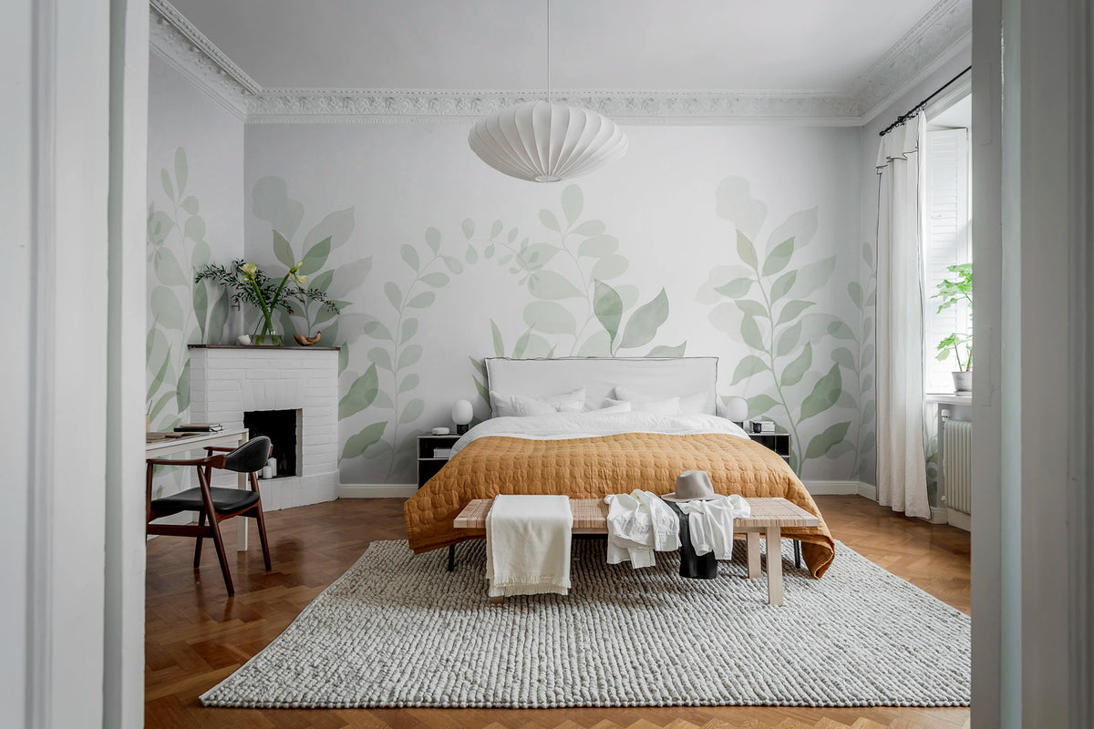 Grow, Green Mural Wallpaper - room preview 03