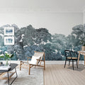 Bellewood, Teal Mural Wallpaper - room preview 03