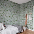 Botanical Green Mural Wallpaper - room preview 03