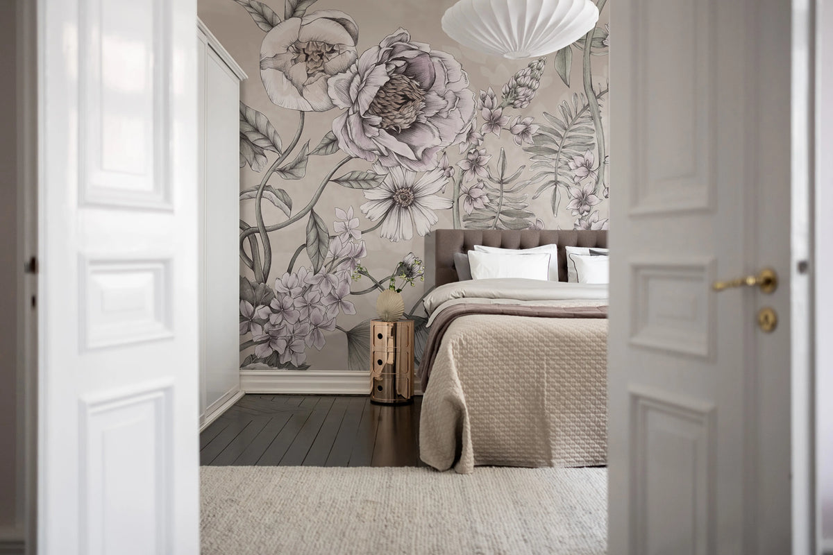 Spring Flower, Sand Mural Wallpaper - room preview 03
