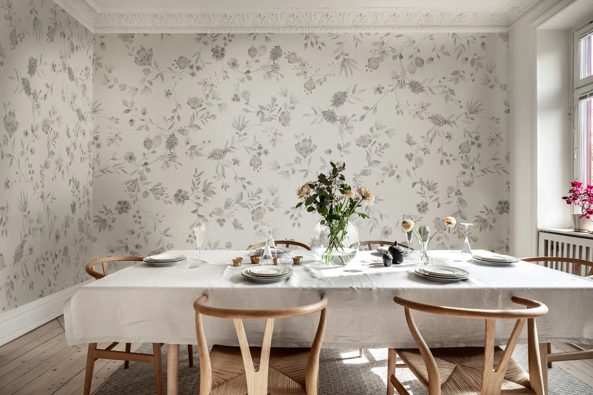 Blossom Fling, Pastel Mural Wallpaper - room preview 03